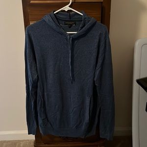 Blue Silk Hoodie